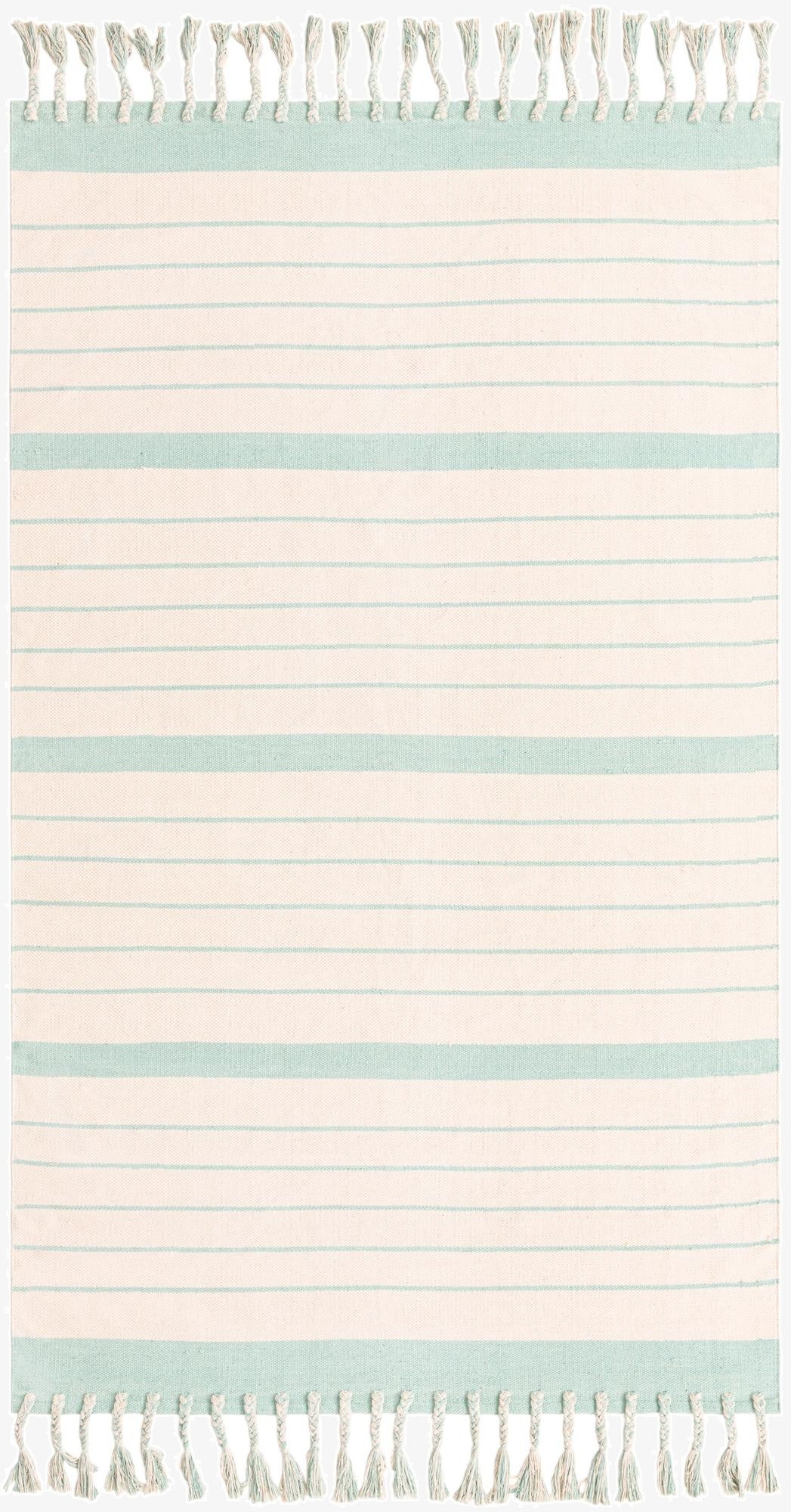 Primary image 5' 1 x 8'  Hand Woven Chindi Cotton Rug