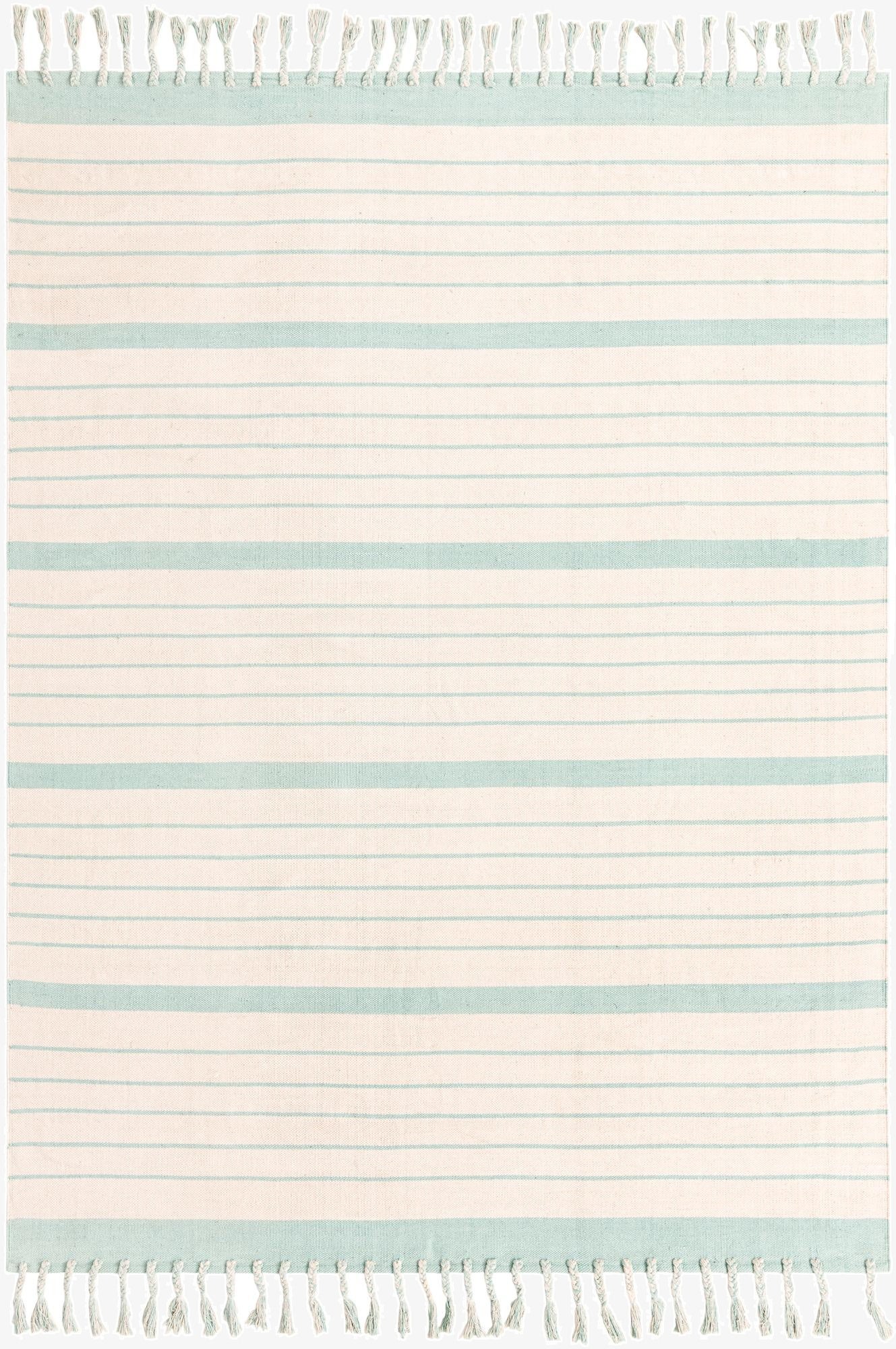 Primary image 8' x 10'  Hand Woven Chindi Cotton Rug