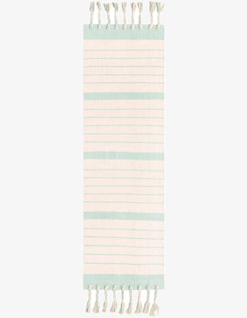 2' 2 x 6' 1 Hand Woven Chindi Cotton Runner Rug