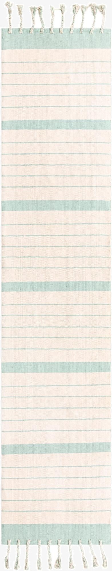 2' 7 x 12'  Hand Woven Chindi Cotton Runner Rug