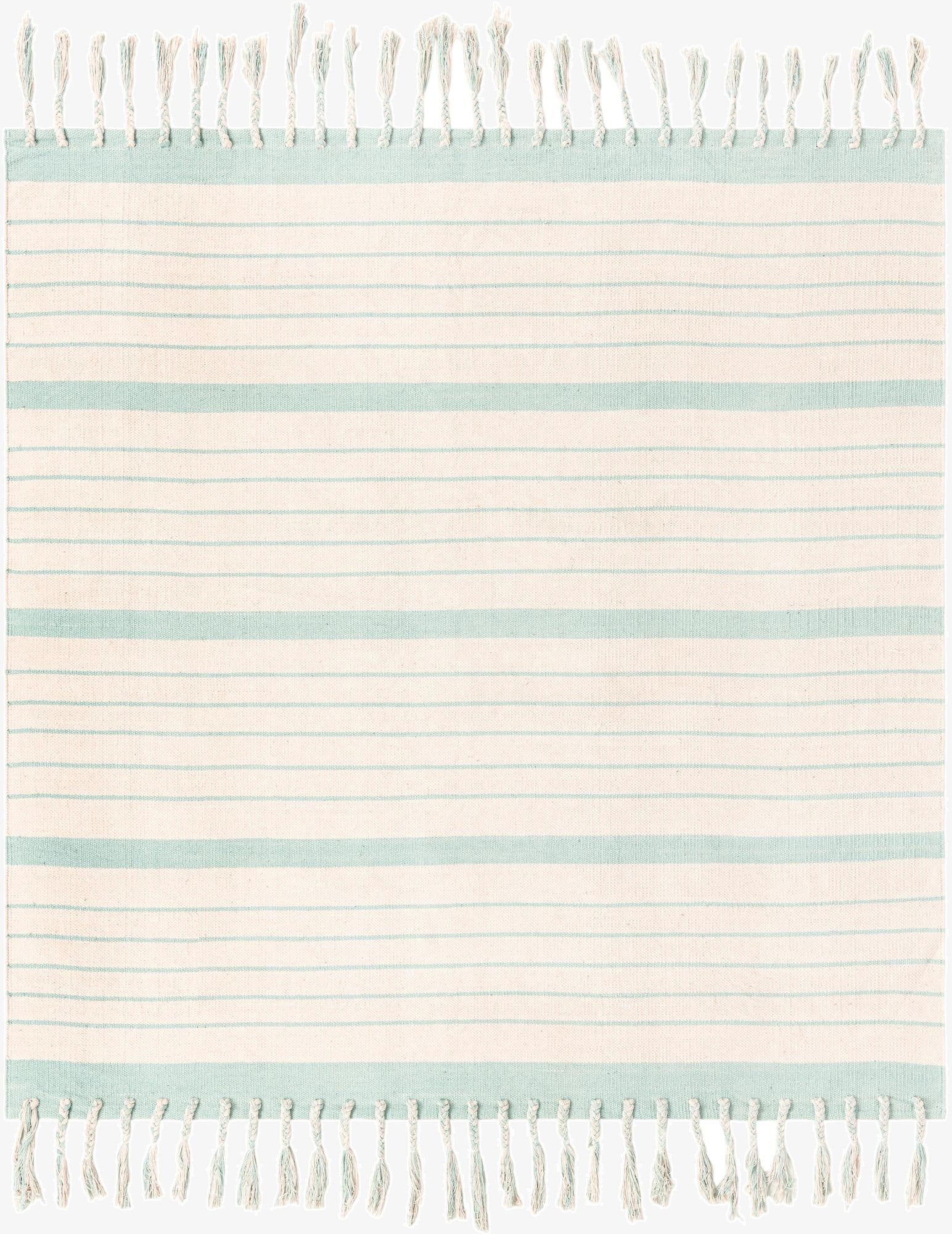 Primary image 7' 1 x 7' 1  Hand Woven Chindi Cotton Square Rug