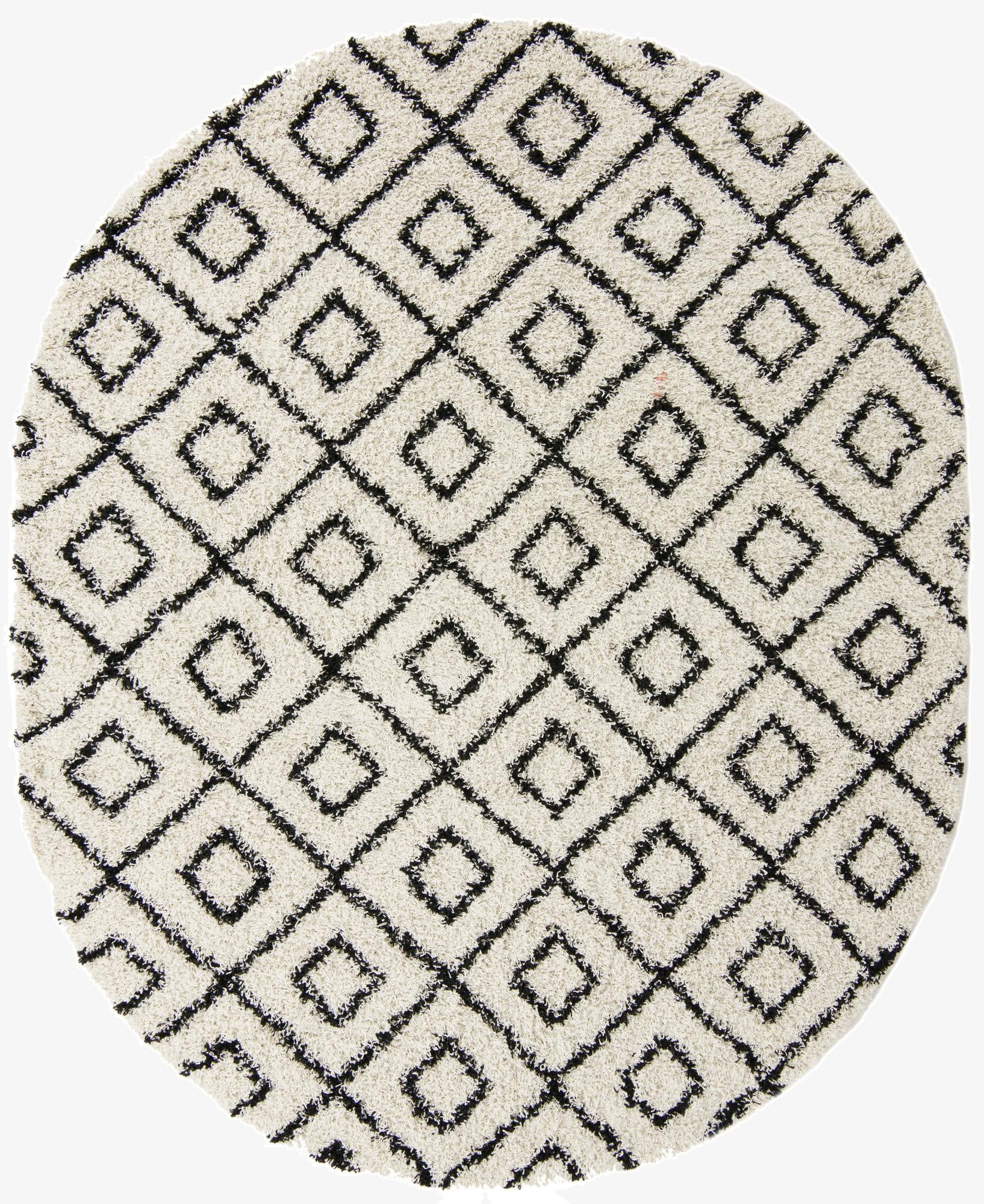 7' 10 x 10' Trellis Shag Oval Rug
