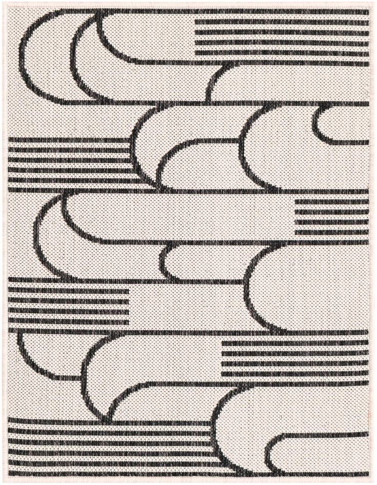 Detail image of 2' x 3' Easy-Clean Modern Indoor / Outdoor Rug