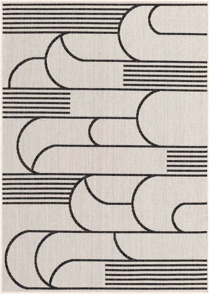 4' x 6' Easy-Clean Modern Indoor / Outdoor Rug