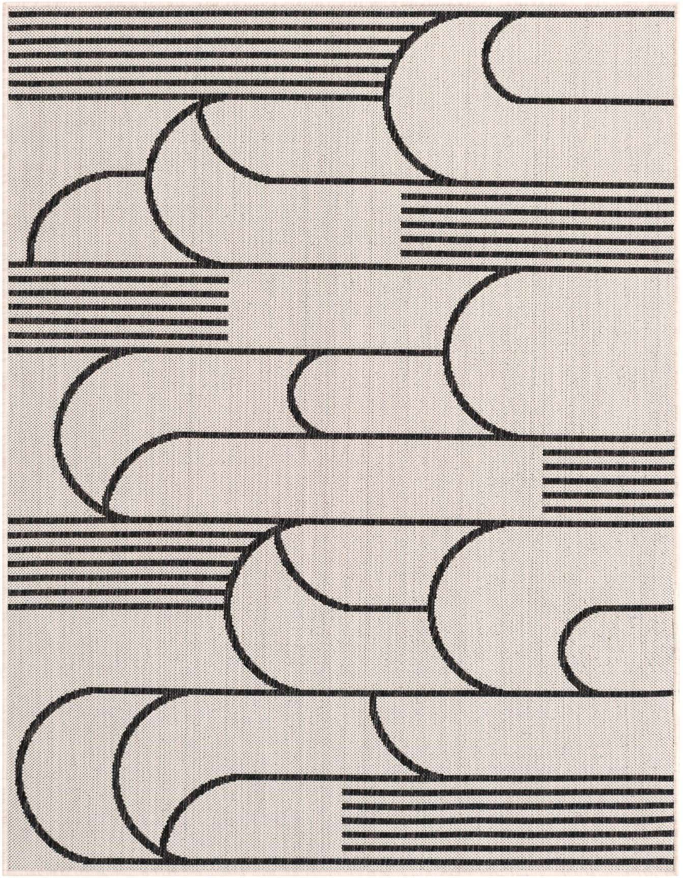 4' x 6' Easy-Clean Modern Indoor / Outdoor Rug