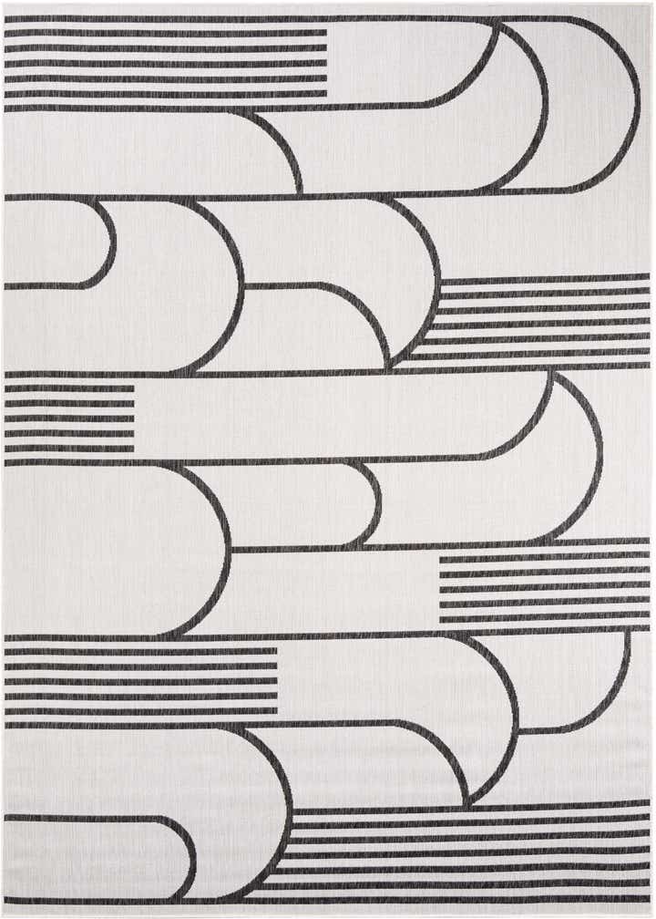 7' x 10' Easy-Clean Modern Indoor / Outdoor Rug