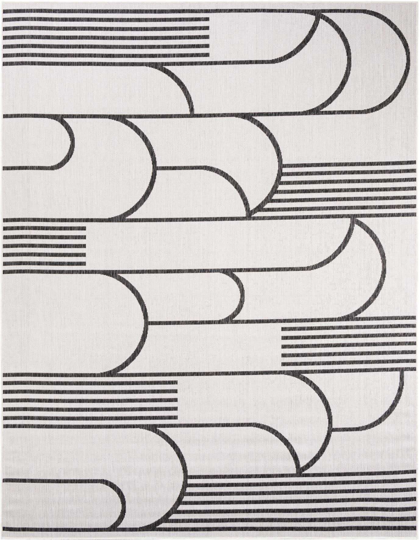7' x 10' Easy-Clean Modern Indoor / Outdoor Rug
