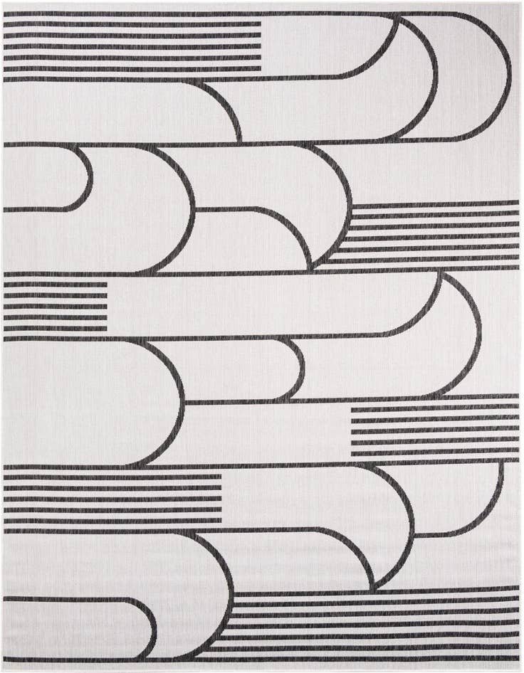 Detail image of 7' x 10' Easy-Clean Modern Indoor / Outdoor Rug