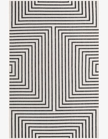 5' 3 x 8' Easy-Clean Modern Indoor / Outdoor Rug