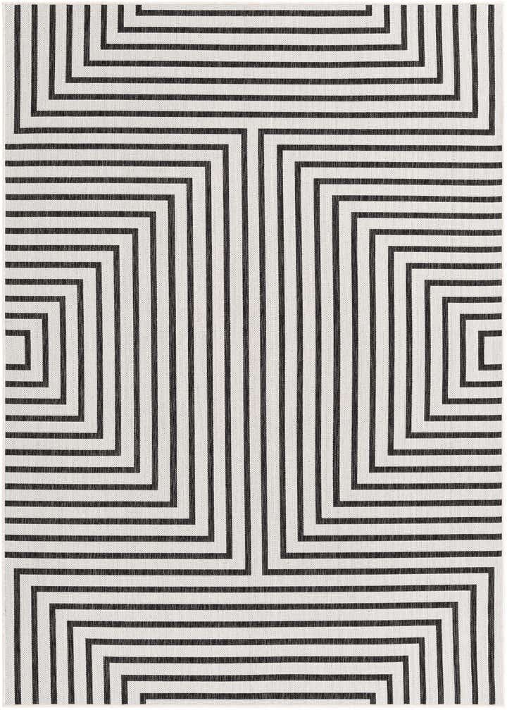 6' x 9' Easy-Clean Modern Indoor / Outdoor Rug