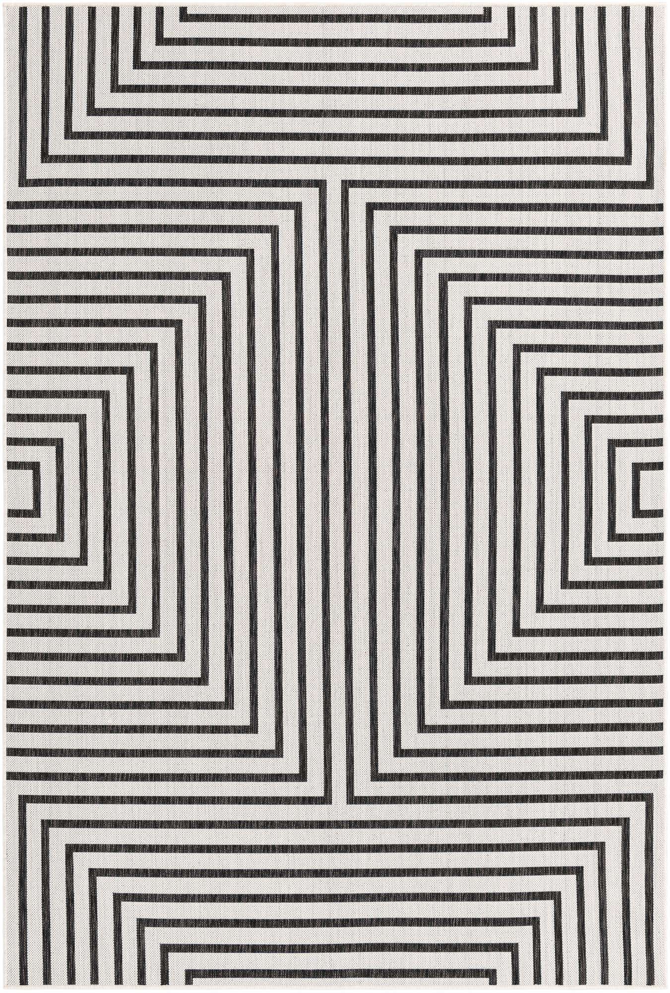 6' x 9' Easy-Clean Modern Indoor / Outdoor Rug
