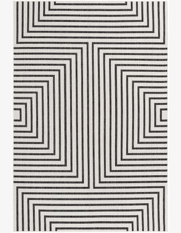 6' x 9' Easy-Clean Modern Indoor / Outdoor Rug