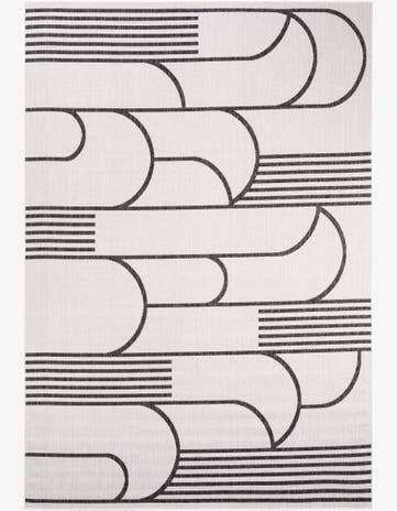 7' x 10' Easy-Clean Modern Indoor / Outdoor Rug