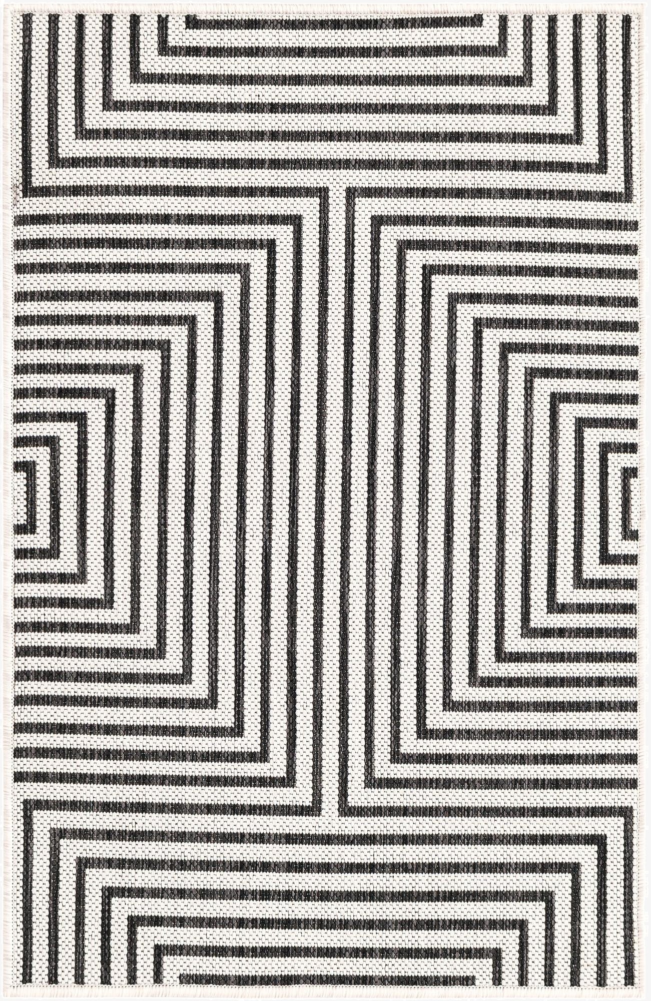2' x 3'  Washable Modern Indoor / Outdoor Rug
