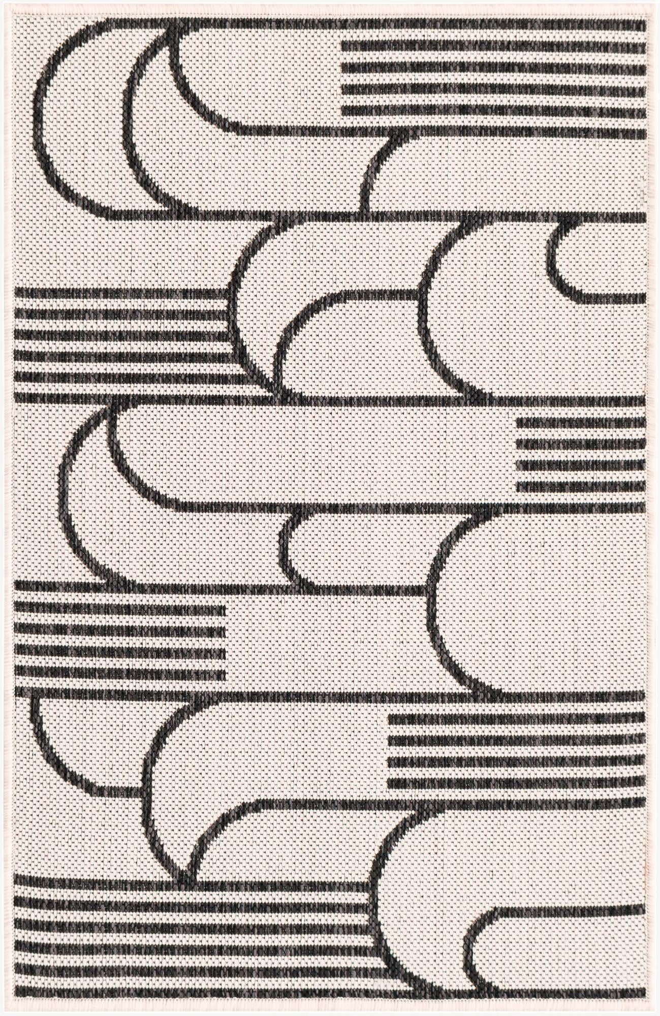 Primary image 2' x 3'  Washable Modern Indoor / Outdoor Rug