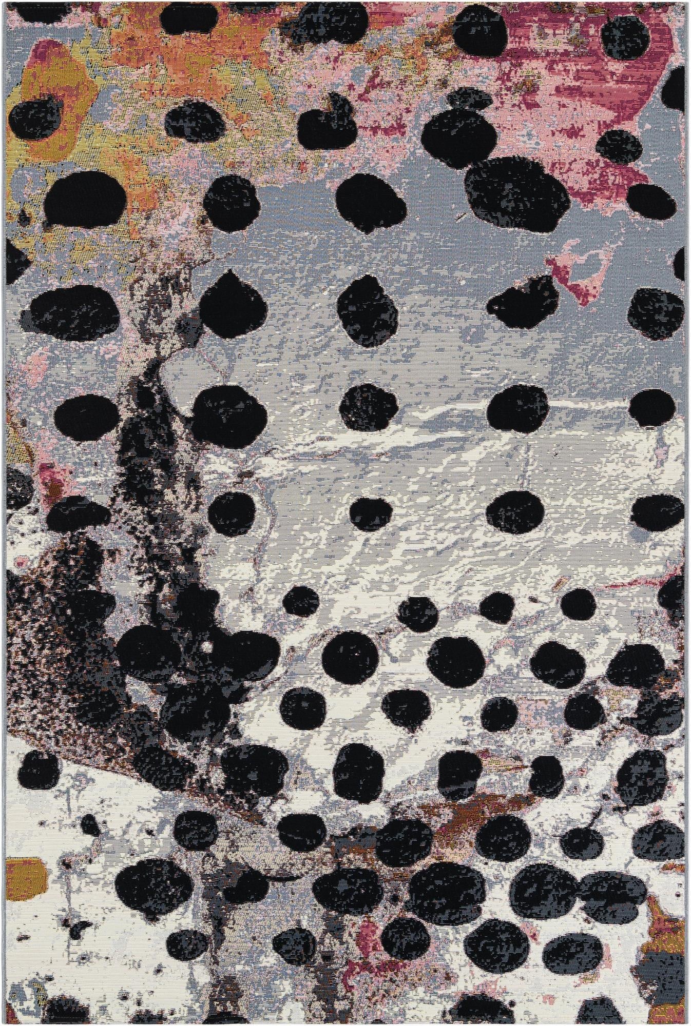 5' 3 x 8'  Washable Modern Indoor / Outdoor Rug