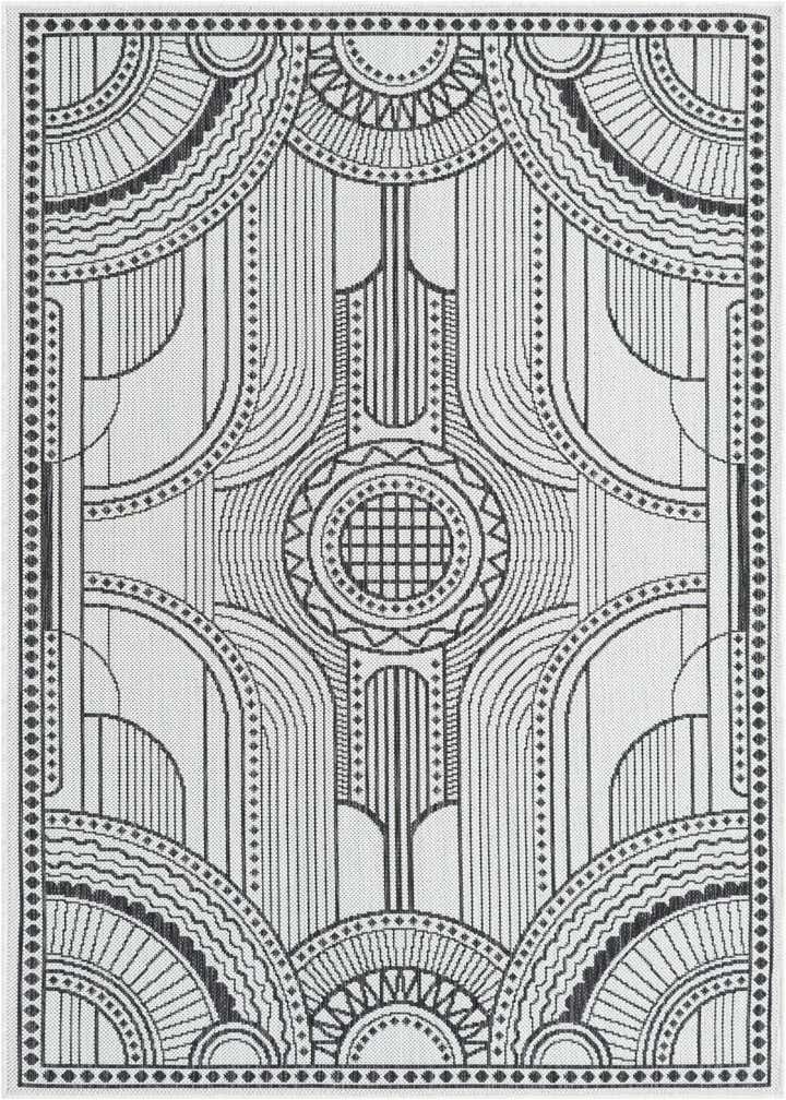 4' x 6' Easy-Clean Traditional Indoor / Outdoor Rug