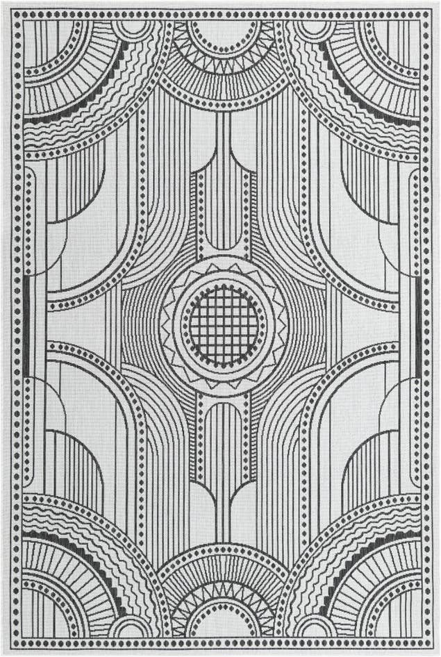 Detail image of 6' x 9' Easy-Clean Traditional Indoor / Outdoor Rug