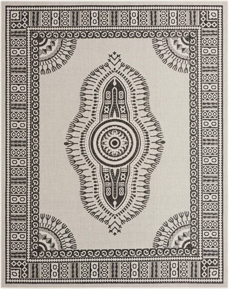 Detail image of 7' 10 x 10' Easy-Clean Traditional Indoor / Outdoor Rug