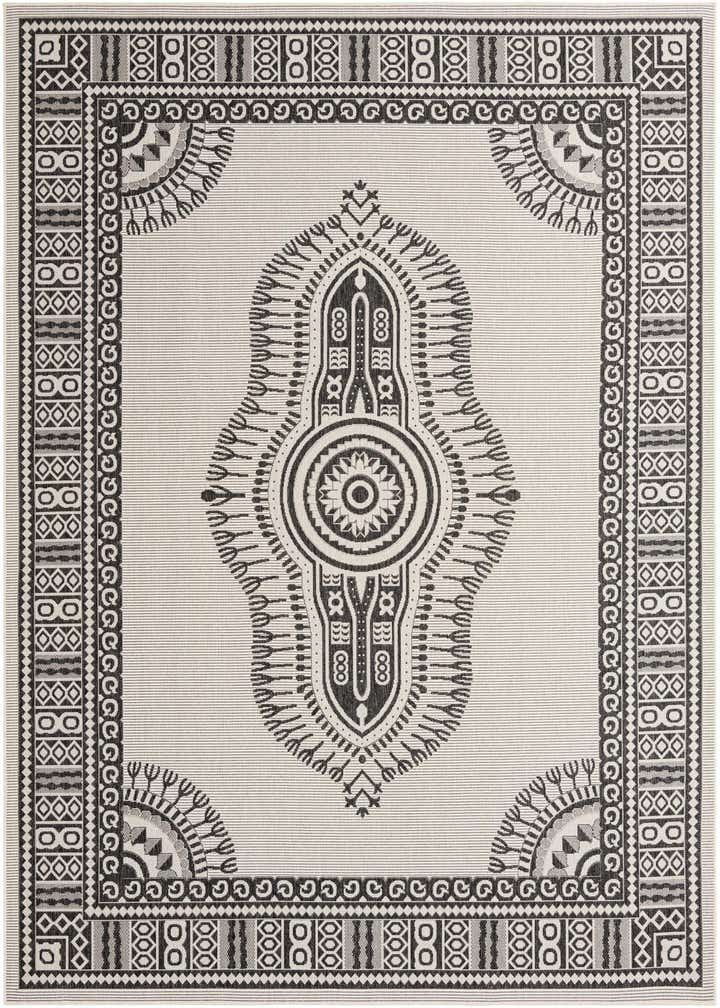 9' x 12' Easy-Clean Traditional Indoor / Outdoor Rug