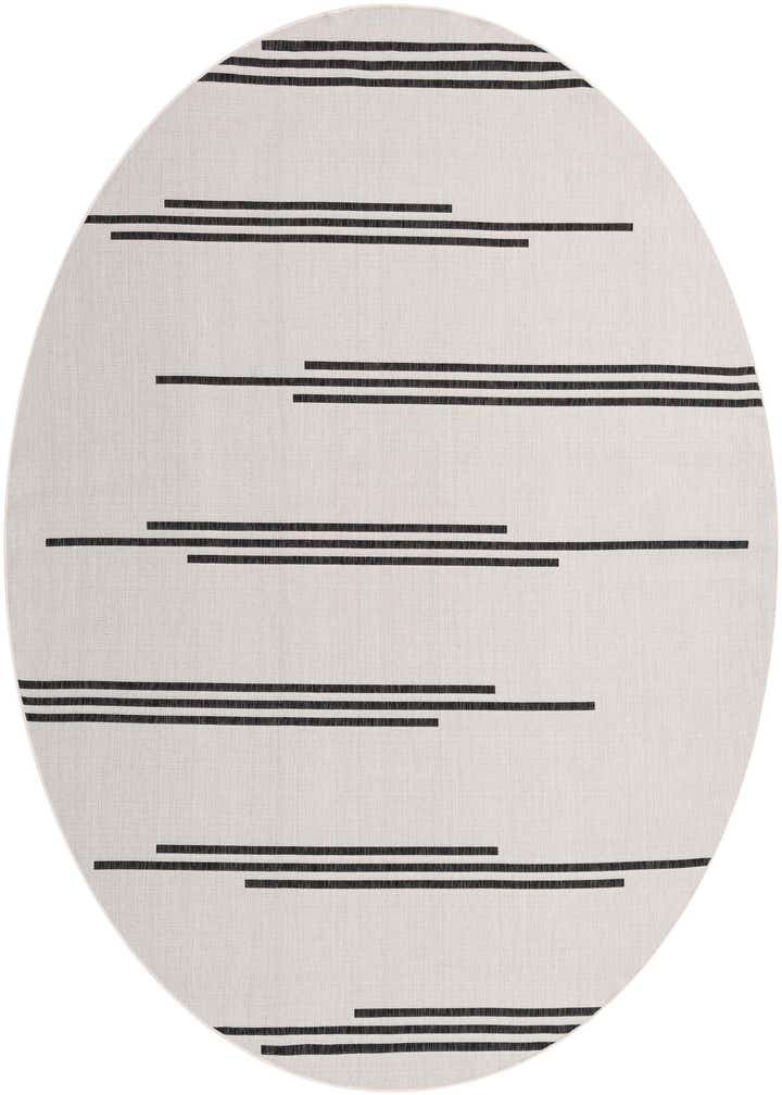 10' x 10' Easy-Clean Modern Indoor / Outdoor Round Rug