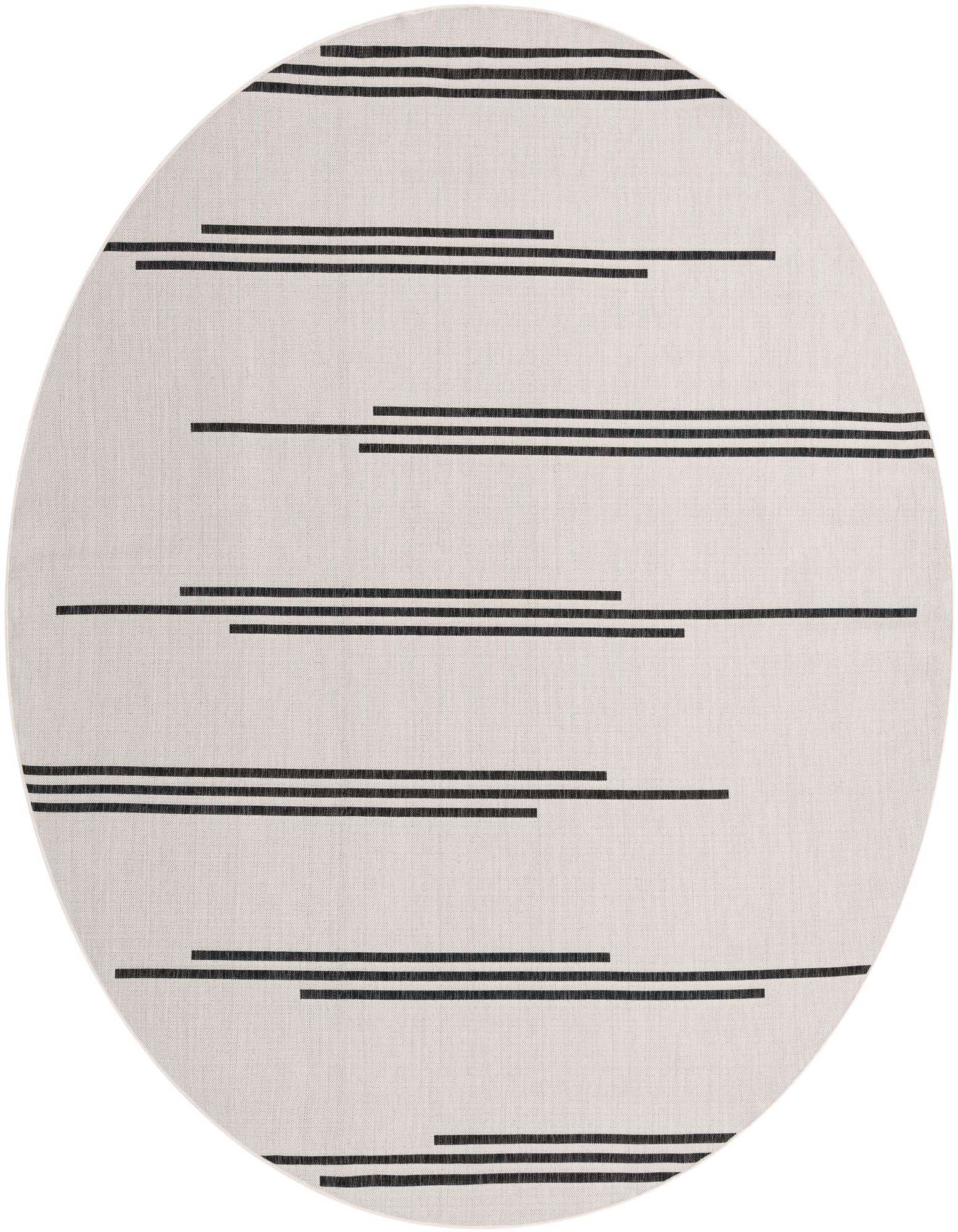 10' x 10' Easy-Clean Modern Indoor / Outdoor Round Rug