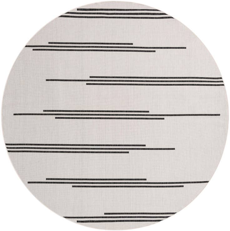 Detail image of 10' x 10' Easy-Clean Modern Indoor / Outdoor Round Rug