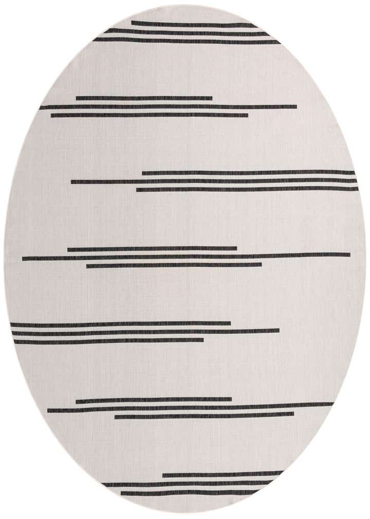 12' x 12' Easy-Clean Modern Indoor / Outdoor Round Rug