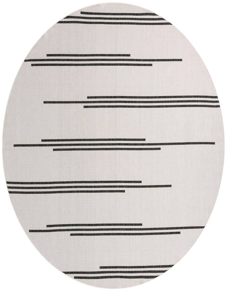 Detail image of 12' x 12' Easy-Clean Modern Indoor / Outdoor Round Rug