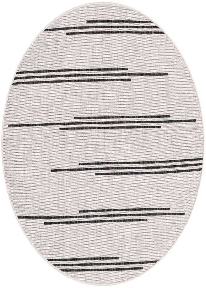 4' x 4' Easy-Clean Modern Indoor / Outdoor Round Rug