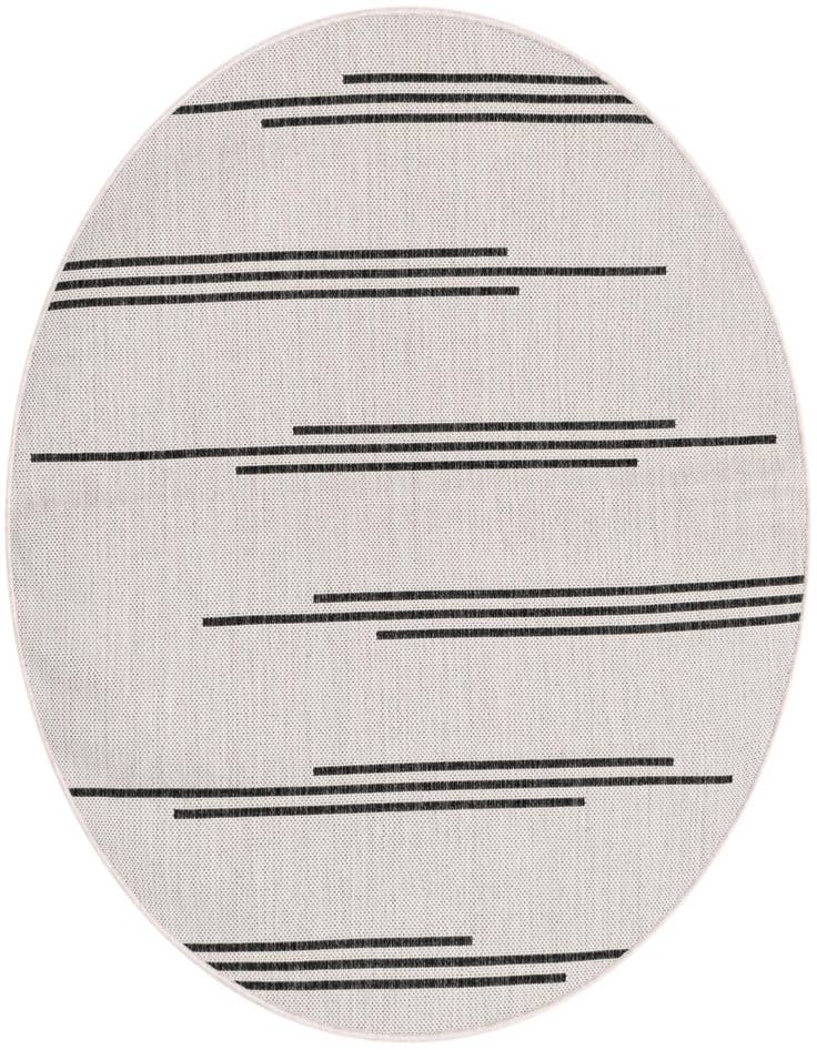 Detail image of 4' x 4' Easy-Clean Modern Indoor / Outdoor Round Rug