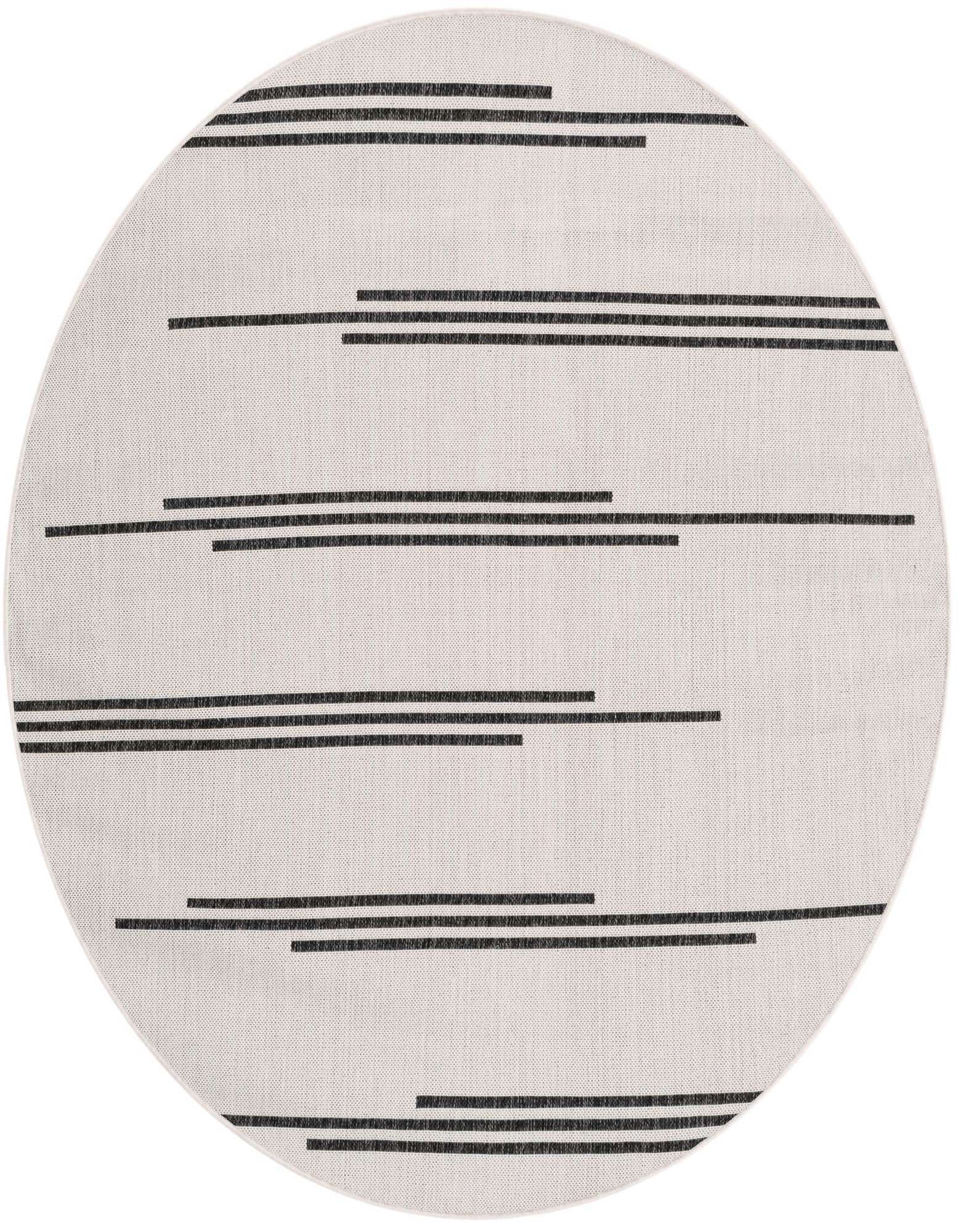 6' x 6' Easy-Clean Modern Indoor / Outdoor Round Rug