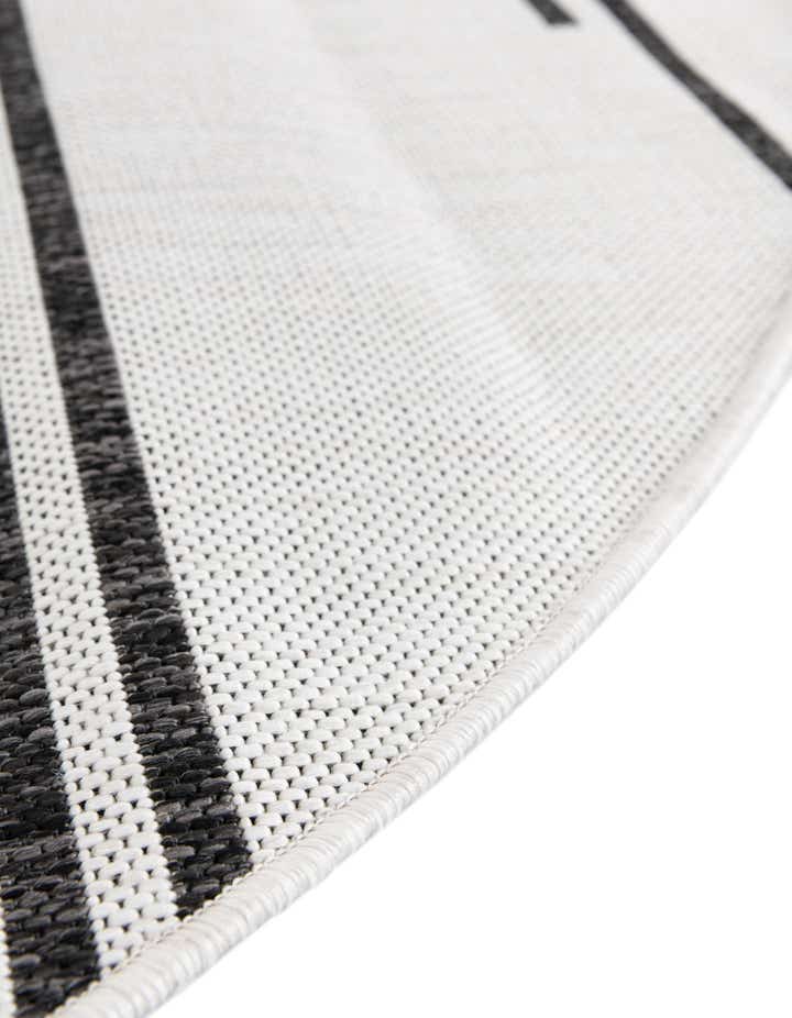 3' x 3' Easy-Clean Modern Indoor / Outdoor Round Rug