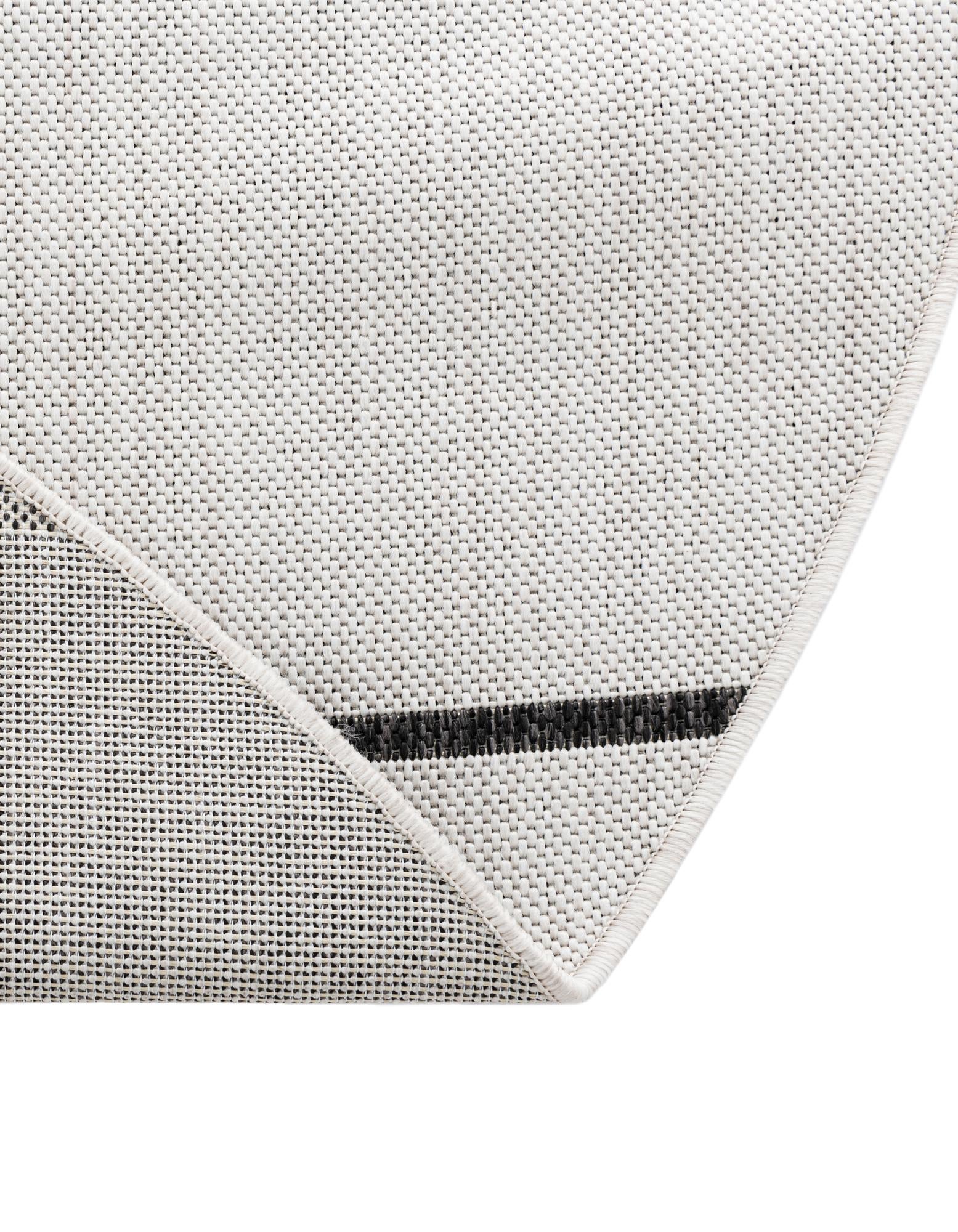 12' x 12' Easy-Clean Modern Indoor / Outdoor Round Rug