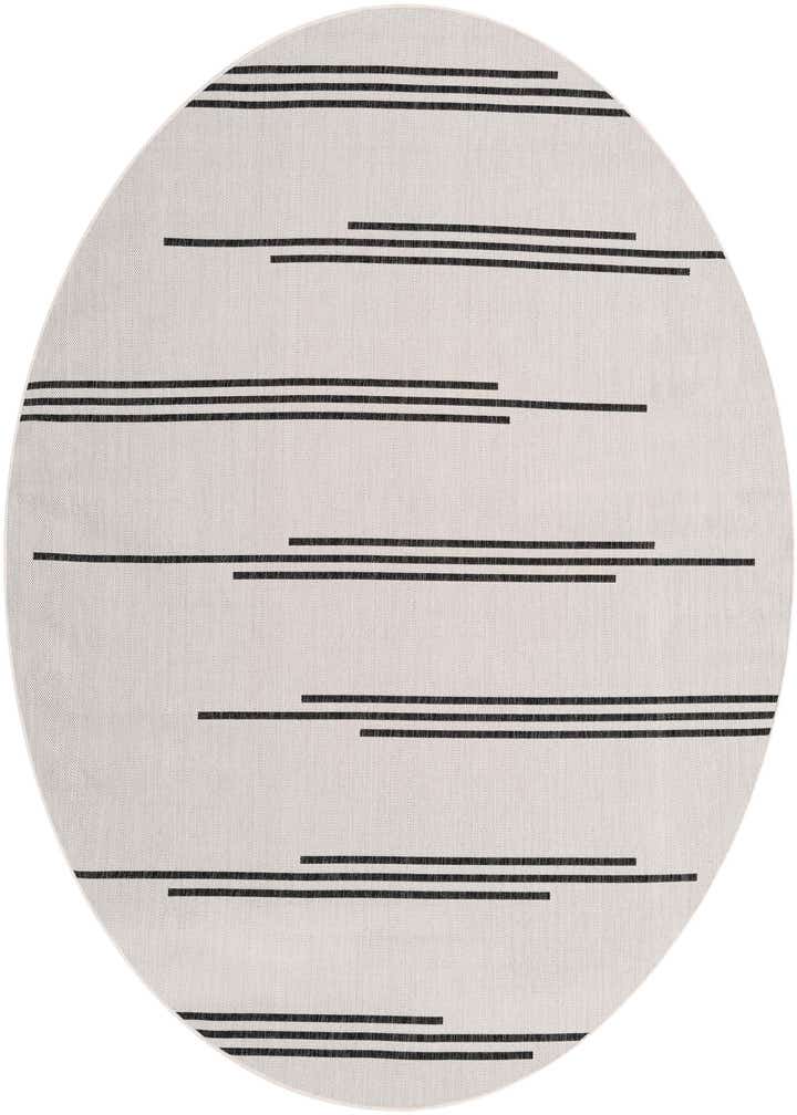 7' 10 x 7' 10 Easy-Clean Modern Indoor / Outdoor Round Rug