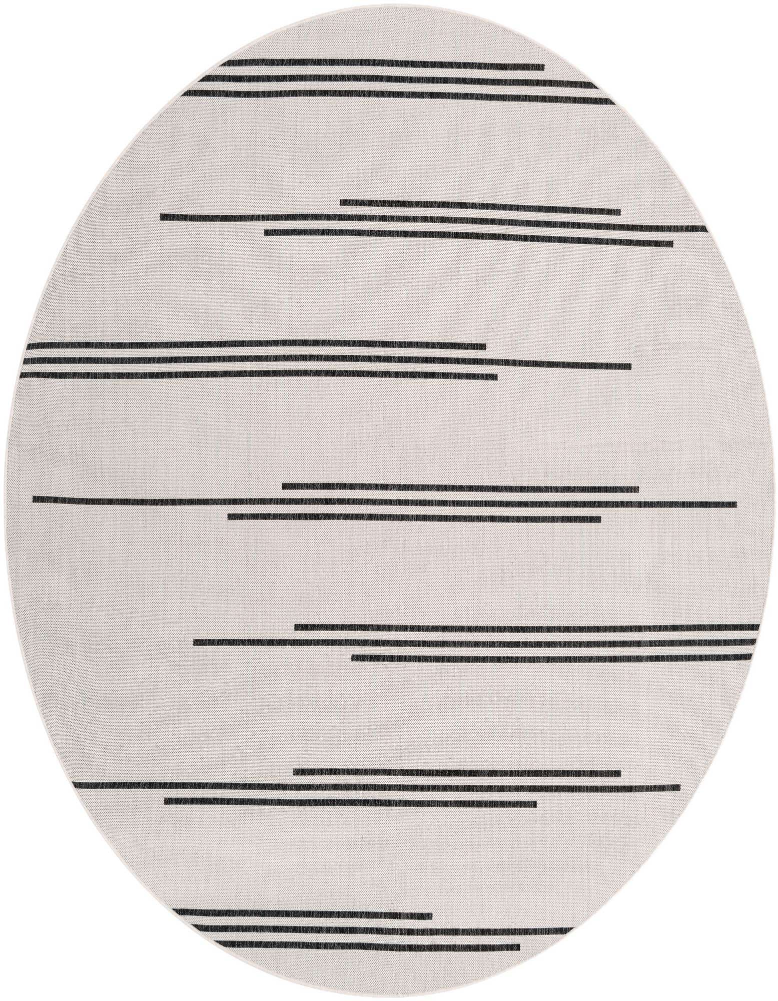 7' 10 x 7' 10 Easy-Clean Modern Indoor / Outdoor Round Rug