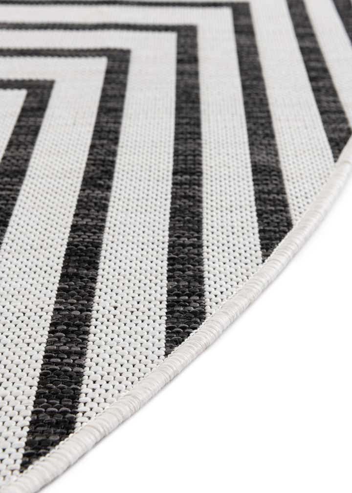 13' x 13' Easy-Clean Modern Indoor / Outdoor Round Rug