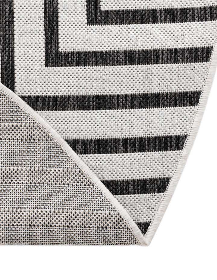 4' x 4' Easy-Clean Modern Indoor / Outdoor Round Rug