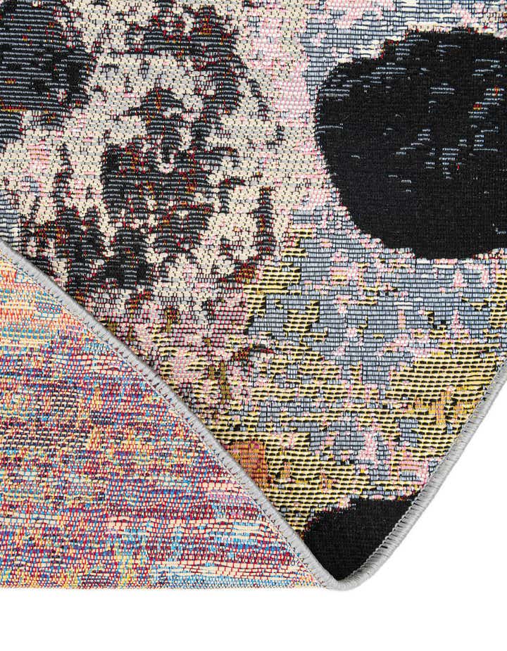 4' x 4' Easy-Clean Modern Indoor / Outdoor Round Rug