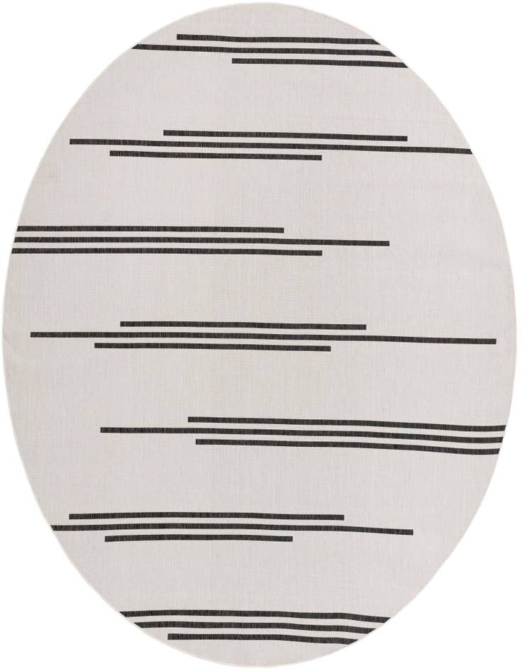 Detail image of 13' x 13' Easy-Clean Modern Indoor / Outdoor Round Rug