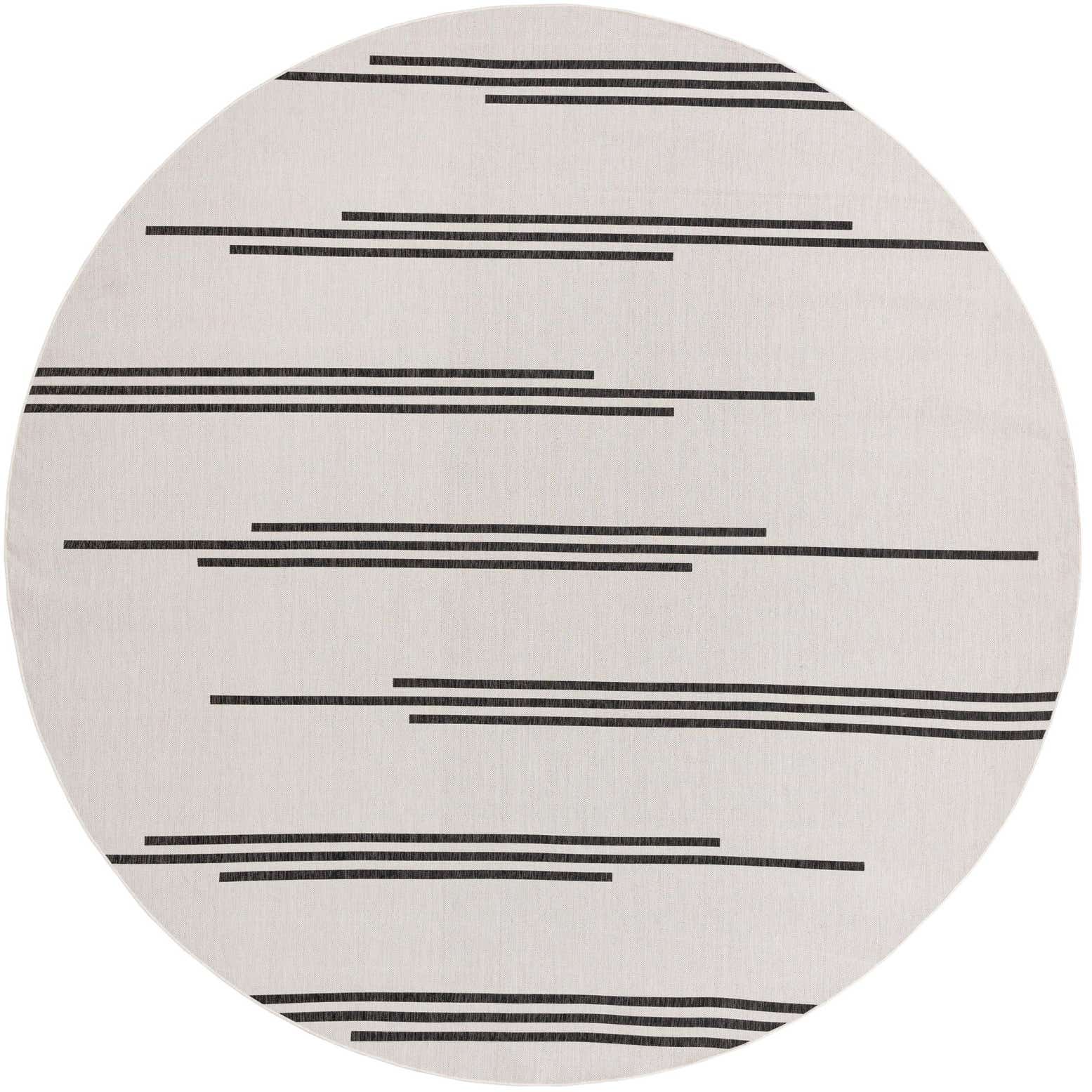 13' x 13' Easy-Clean Modern Indoor / Outdoor Round Rug
