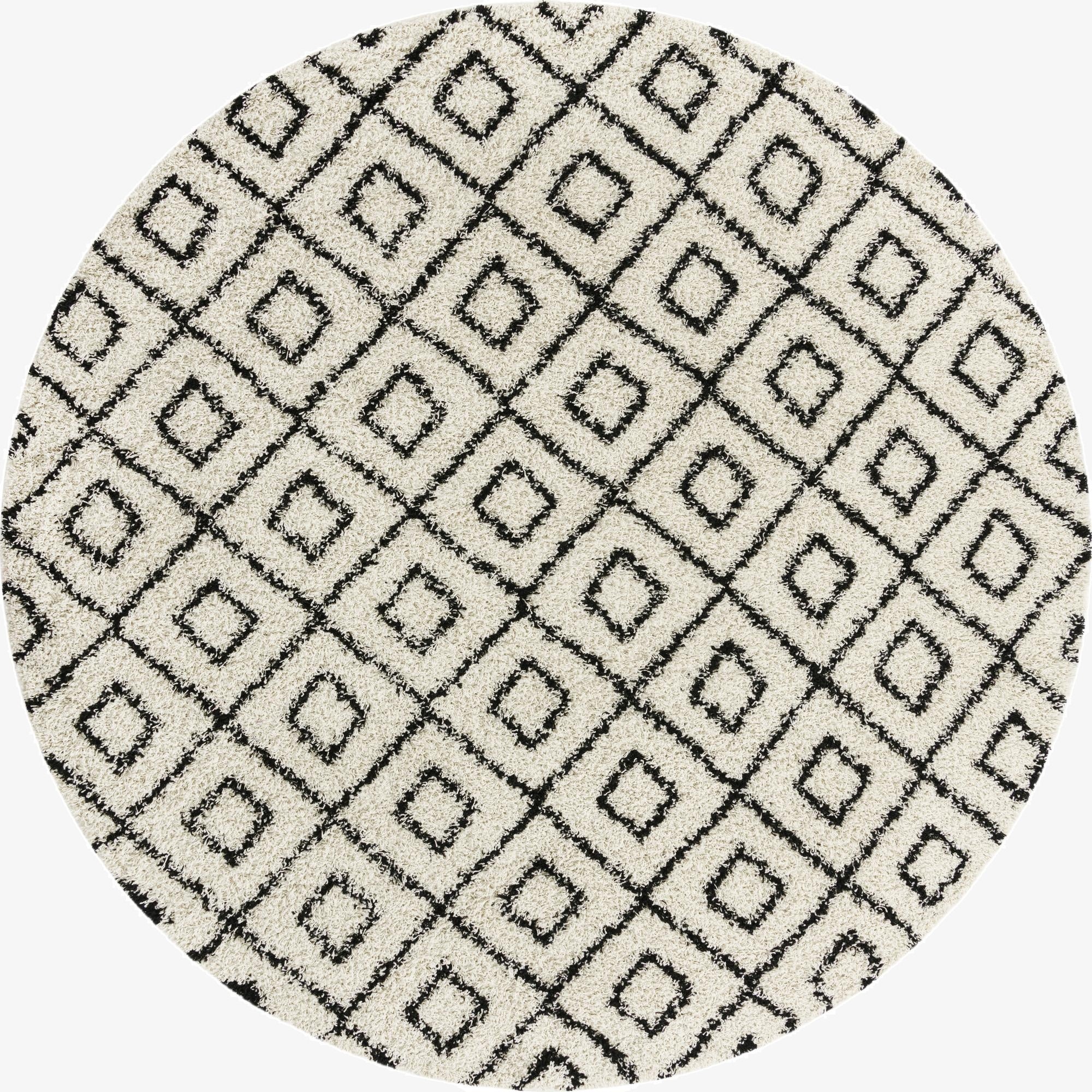 10' x 10' Trellis Shag Round Rug