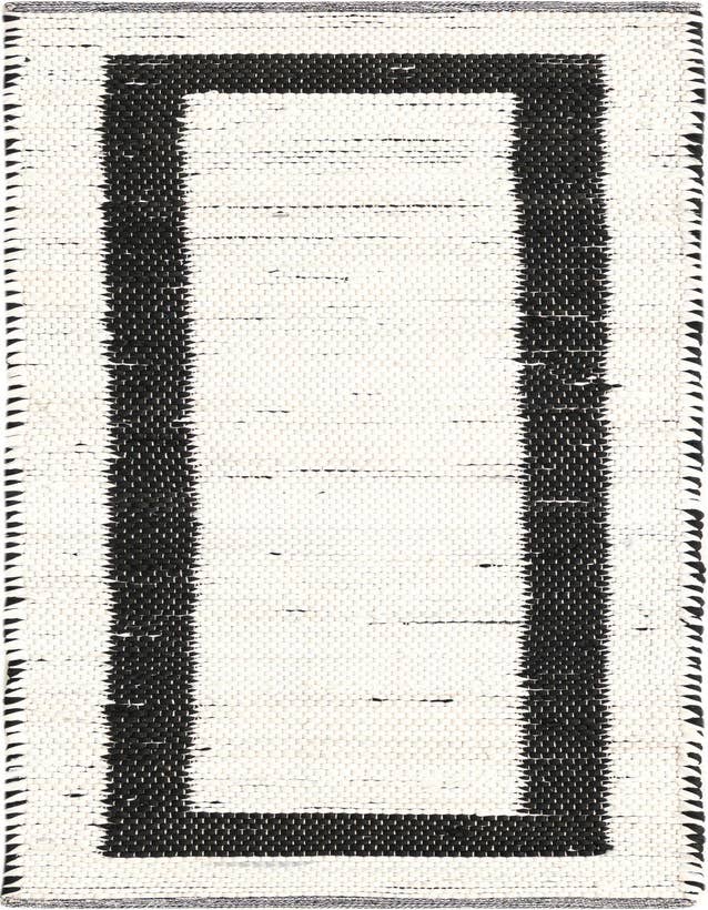 Detail image of 2' 2 x 6' 1 Hand Woven Chindi Jute Runner Rug