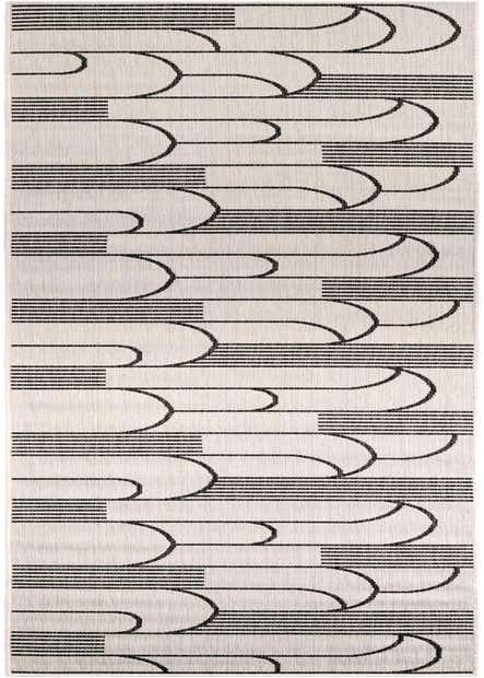 2' 7 x 12' Easy-Clean Modern Indoor / Outdoor Runner Rug
