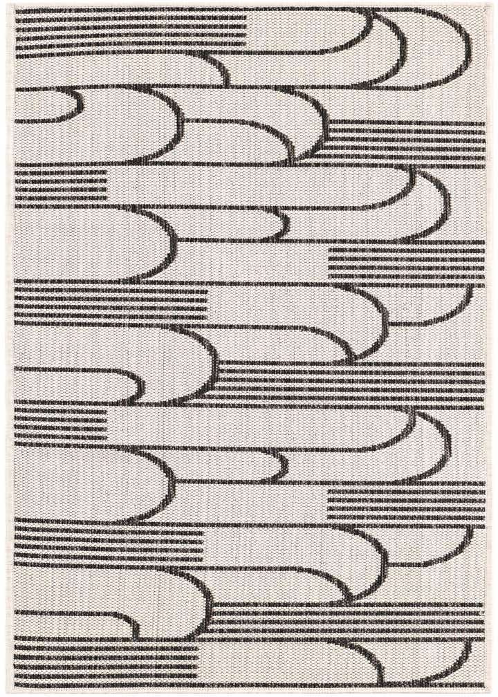2' x 5' 3 Easy-Clean Modern Indoor / Outdoor Runner Rug