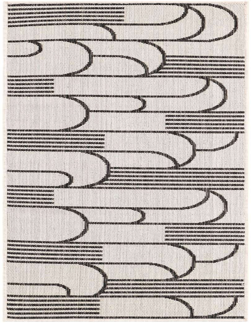 2' x 5' 3 Easy-Clean Modern Indoor / Outdoor Runner Rug