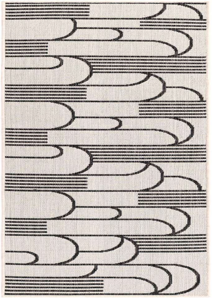 2' x 6' Easy-Clean Modern Indoor / Outdoor Runner Rug