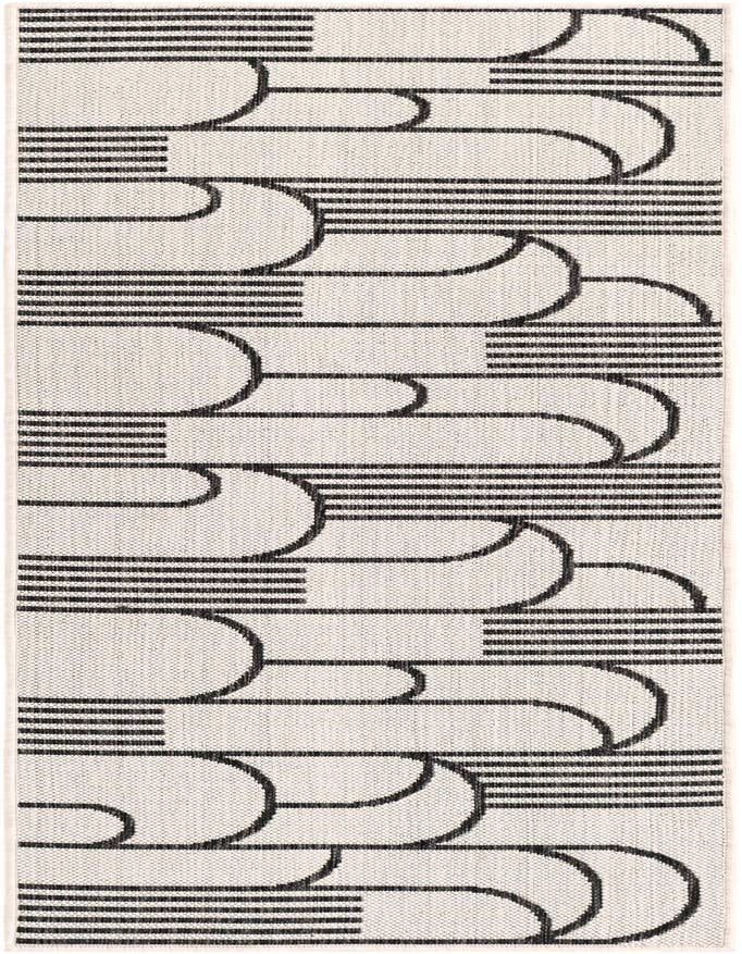 Detail image of 2' x 6' Easy-Clean Modern Indoor / Outdoor Runner Rug