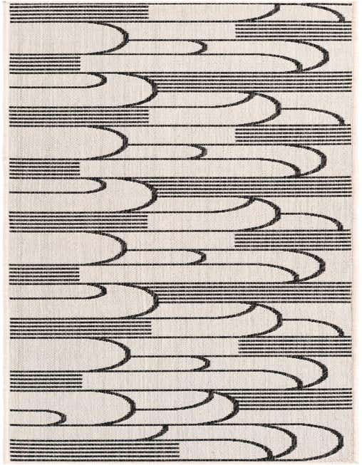 2' x 8' Easy-Clean Modern Indoor / Outdoor Runner Rug