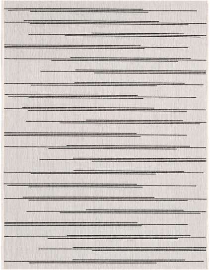 2' 7 x 12' Easy-Clean Modern Indoor / Outdoor Runner Rug